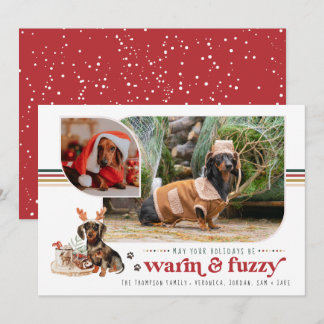 Warm & Fuzzy | Pet Holiday Photo Card