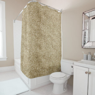 Warm Gold Glam Glitter Glitz      Shower Curtain
