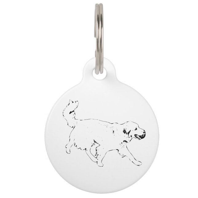 Warm Golden Spirit Pet ID Tag (Front)