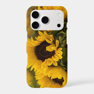 Warm Golden Sunflower Custom iPhone 17 Pro Case