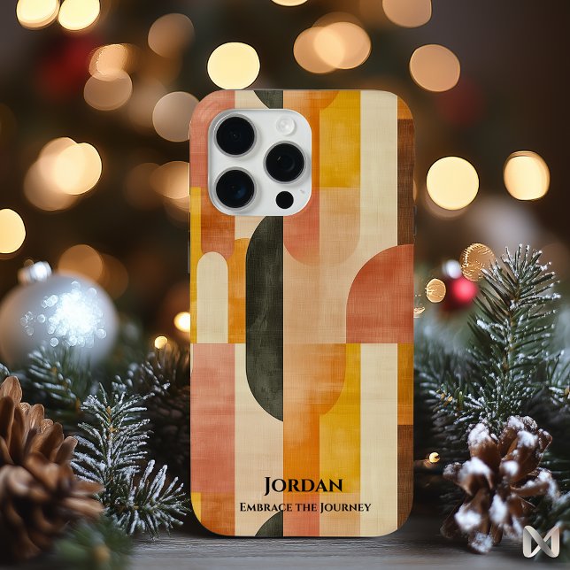 Warm Gradient Abstract Phone Case – Retro Elegance (Creator Uploaded)