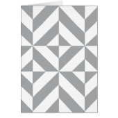 Warm Gray Geometric Deco Cube Pattern (Front)