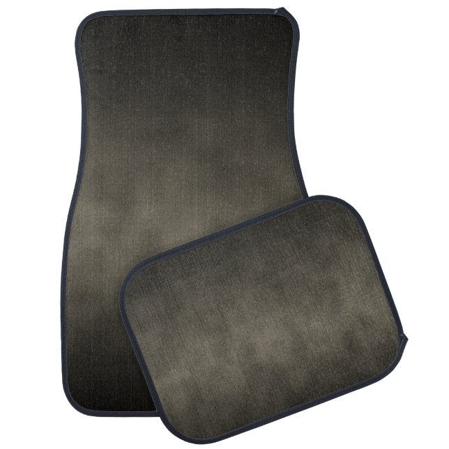 Warm Gray Goth Ombre Background Art Car Mat (Set)