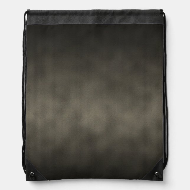 Warm Gray Goth Ombre Background Art Drawstring Bag (Front)