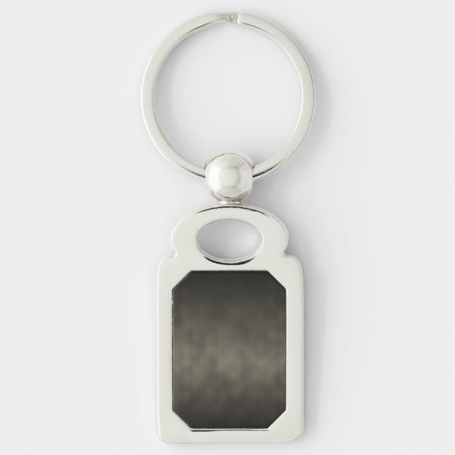 Warm Gray Goth Ombre Background Art Keychain (Front)