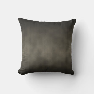 Warm Gray Goth Ombre Background Art Throw Pillow