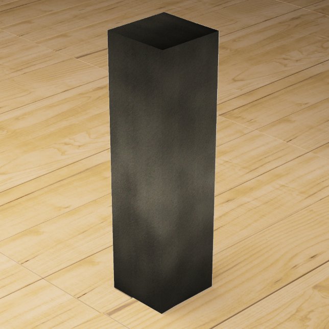 Warm Gray Goth Ombre Background Art Wine Gift Box (Front)