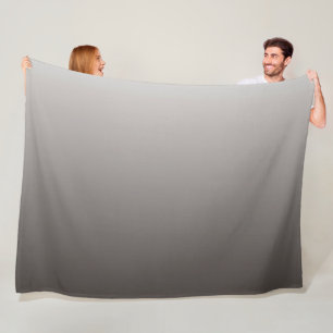 Warm Gray Light to DeepTones Fleece Blanket