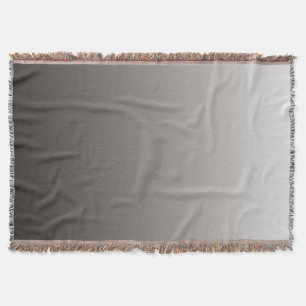 Warm Gray Light to DeepTones Throw Blanket