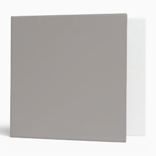 Warm Gray Solid Color Minimalist 3 Ring Binder