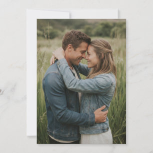 Warm Green Romantic Photo Invitation