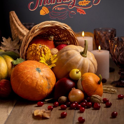 Warm Harvest Gathering – Thanksgiving Invitation