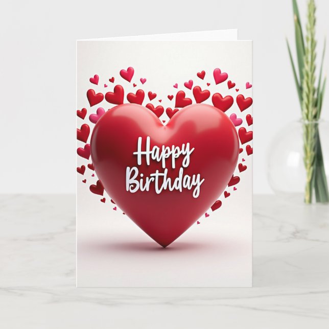 Warm Heart Birthday Card (Front)