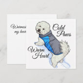 Warm Heart Snow Bichon  (Front/Back)