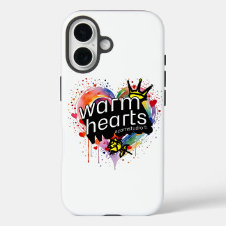 Warm Hearts - Cozy and Heartfelt Design iPhone 16 Case
