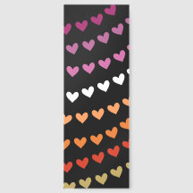 Warm Hearts Pattern Bookmark