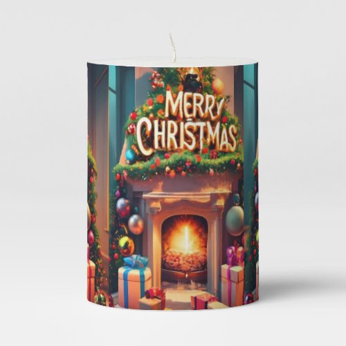 Warm Holiday Glow Candle – Merry Christmas Edition