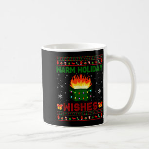 Warm Holiday Wishes Christmas Lights Sweater Dumps Coffee Mug