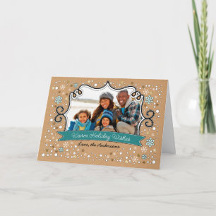 Warm Holiday Wishes. Christmas Photo Cards