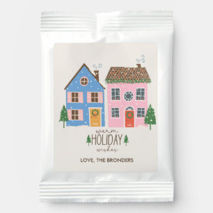 Warm Holiday Wishes Custom Hot Chocolate Drink Mix