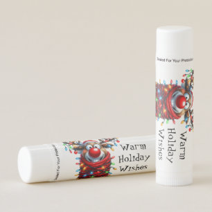 Warm Holiday Wishes Reindeer  Lip Balm