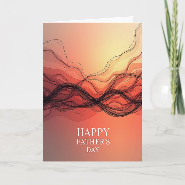 Warm Hues Fathers Day Card (Front)