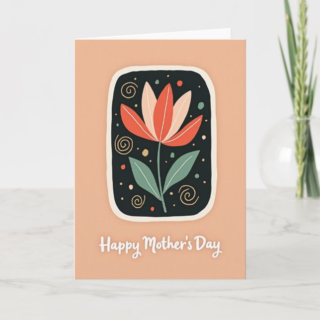 Warm Hues Mothers Day Card (Front)