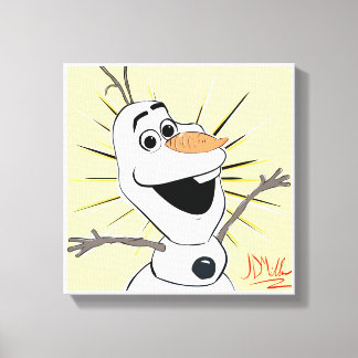 Warm Hugs Snowman Canvas Print Wall Art