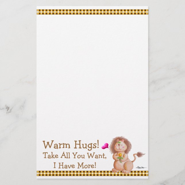 Warm Hugs! Stationery (Front)