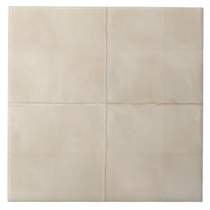 Warm Ivory Handmade Glazed Squares Ceramic Tile