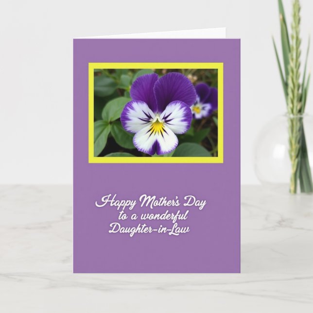 Warm Lavender Mothers Day Card (Front)