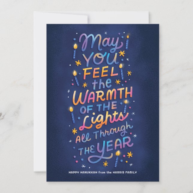 Warm Lights Holiday Card (Front)