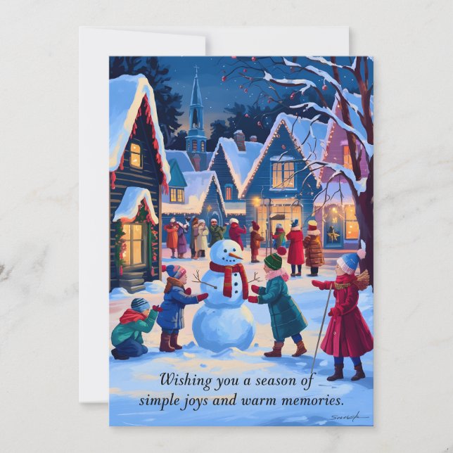 Warm Memories - Christmas Card (Front)