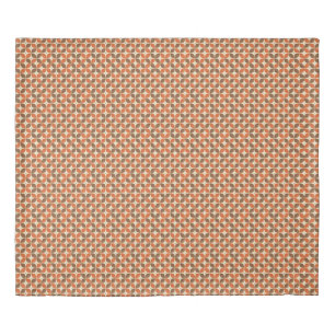 Warm Mid-Century Retro Boomerang Atomic Duvet Cover