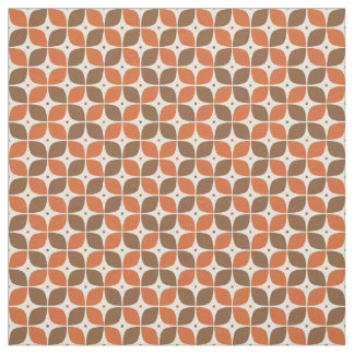 Warm Mid-Century Retro Boomerang Atomic Fabric