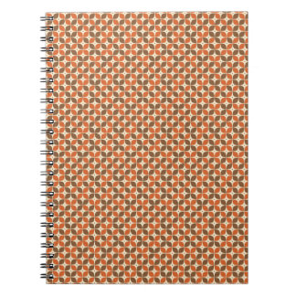 Warm Mid-Century Retro Boomerang Atomic Notebook