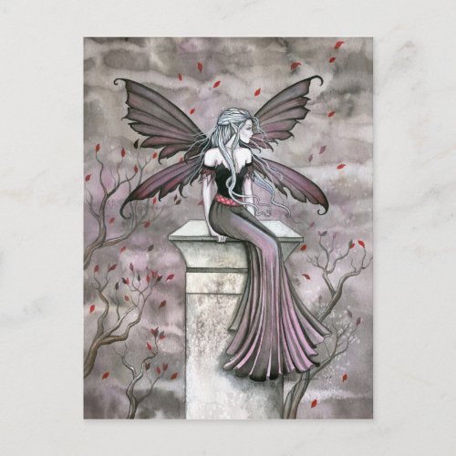 Warm Midnight Gothic Fairy Postcard