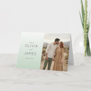 Warm Mint Minimalist Elegancy Thank You Card