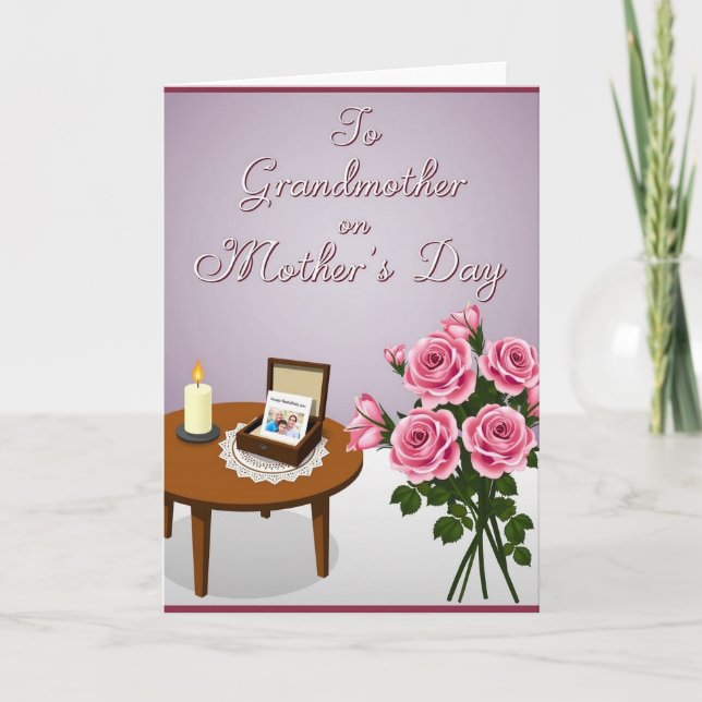 Warm Mothers Day Candle Card (Front)