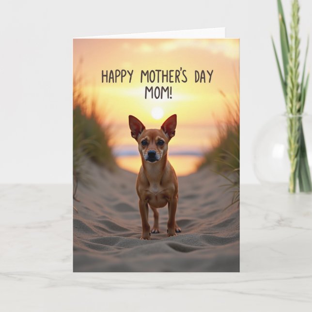 Warm Mothers Day Canine Card (Front)