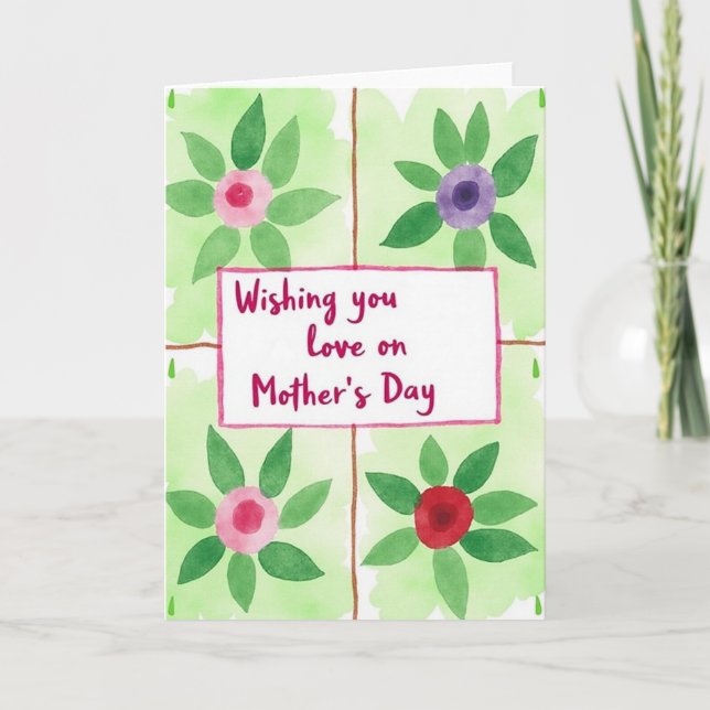 Warm Mothers Day Card (Front)