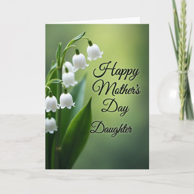 Warm Mothers Day Daughter Card (Front)