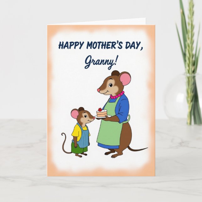 Warm Mothers Day Granny Card (Front)