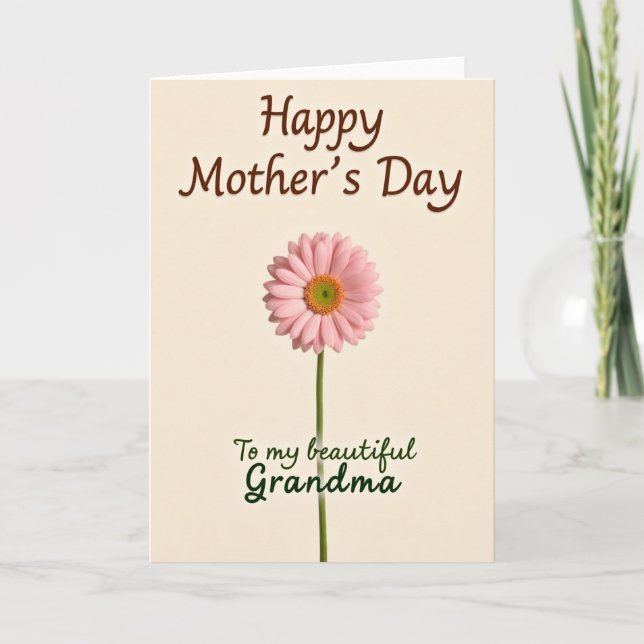 Warm Mothers Day Greeting Card (Front)