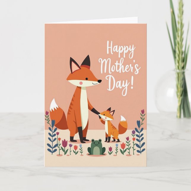 Warm Mothers Day Love Card (Front)