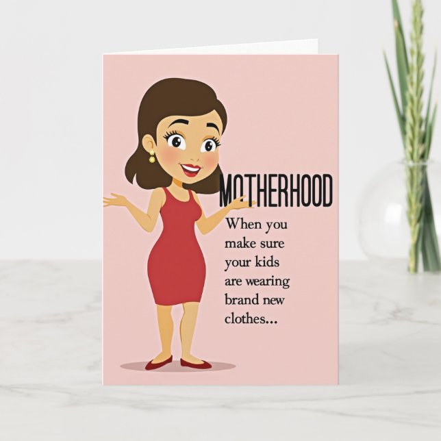 Warm Mothers Day Woman Design Card (Front)