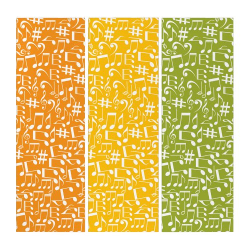 Warm Natural Colors Harmonious Music Triptych