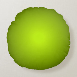 Warm Natural Greens Round Pillow