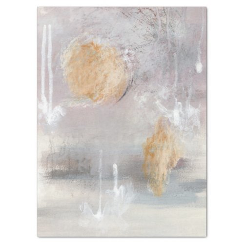 Warm neutral abstract art Tissue Paper