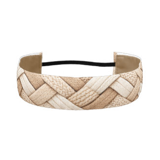 Warm Neutral Braided Design Athletic Headband